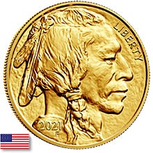 Gold American Buffalos